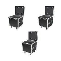 3 Prox Utility Multipurpose Half Trunk ATA Road Case w/ Rubber Lined