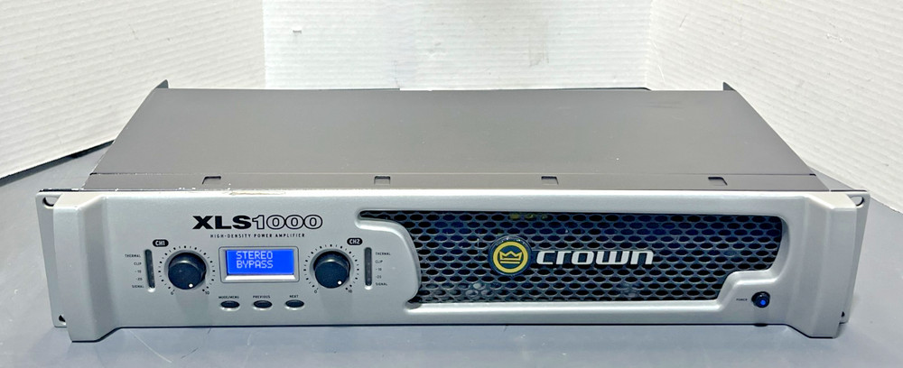 CROWN XLS 1000 High Density Power Amplifier 2-Channel Amplifier 100-240V Tested