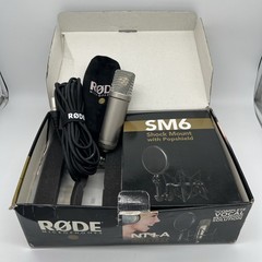 Rode NT1-A Condenser Microphone w/ Shock Mount and Pop Filter Wind Shield TESTED