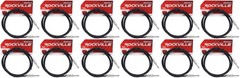 12 Rockville RCGT6.0B 6′ 1/4″ TS to 1/4“ TS Guitar/Instrument Cable