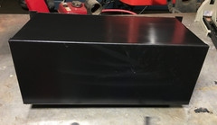 Rack Lockbox 16-gauge steel, mounts in audio rack cases 19-W 9-D 7-H