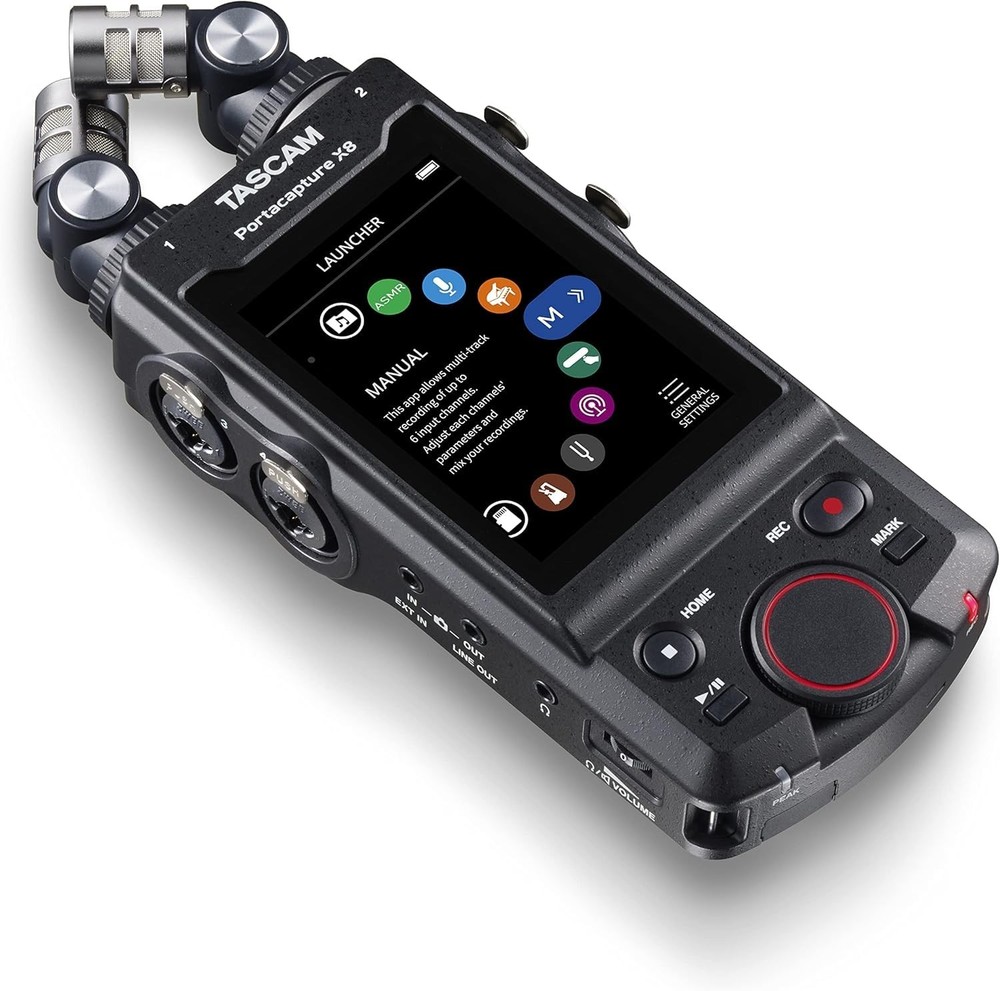 Tascam Portacapture X8 32-bit Float 192kHz 8-Track Multi-Track Audio Recorder