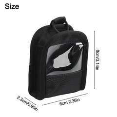 Transparent Front Wireless Bodypack Transmitter Pouch for Easy Monitoring