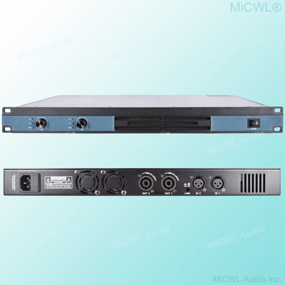 MiCWL 3600 Watt Peak 2 Channel Digital Power Amplifier Pro DJ Amp Speaker 1U 19″
