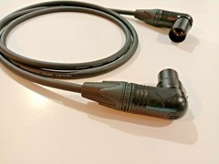 XLR Mic Cable – right angle – Mogami 2549 – Neutrik – Choose your length!