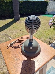 Rare Early Shure 508C Stratoliner Dynamic Microphone Original Stand – Serial 111