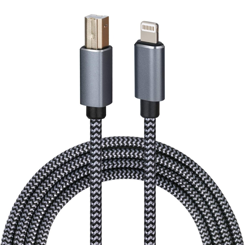 Lightning to MIDI Cable USB OTG Type B Cable for Select iPhone, iPad Models f…