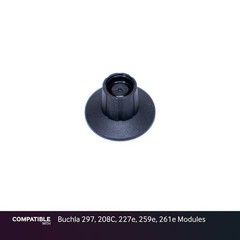 Black D-Shaft Knob with Dial for Buchla 297, 208C, 227e, 259e, 261e Modules