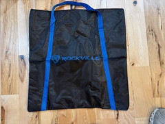 New! Rockville Pro Totem DJ Carry Case – Black/Blue 21″x21″