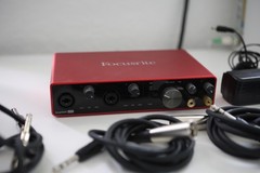 Scarlett USB Audio Interface Focusrite 8i6 24-bit 3rd Generation – 4 Cables Incl