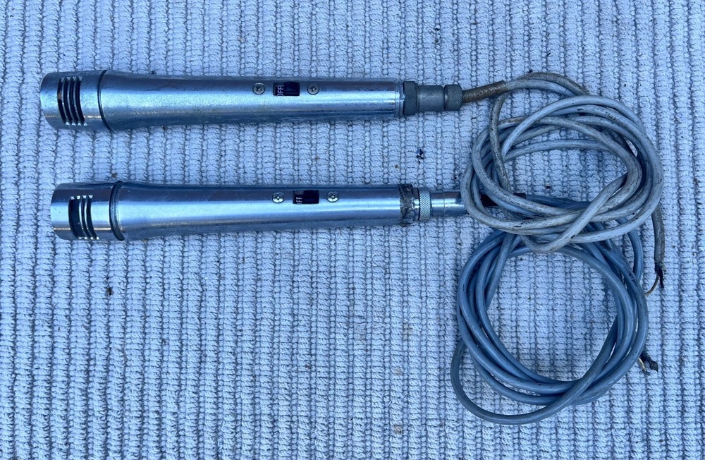 Unbranded Vintage Microphones (set of 2)