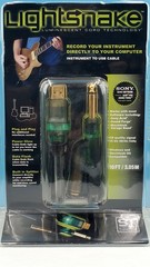 (Guitar To USB) SoundTech LightSnake STUSBG10 Luminescent Cord