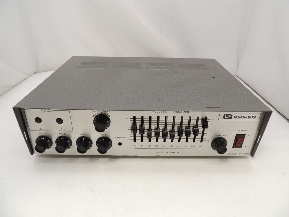 Vintage Bogen CT-100B Commercial PA Amplifier / Mixer 100 Watts AS IS For Repair