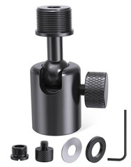 Ball and Socket Head Microphone Adapter with Angle Adjustment [All Metal], Un…