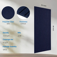 10 Pack Self-Adhesive Acoustic Panels – Starry Blue Soundproof Wall Panels