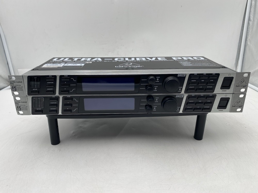 Lot of 2 Behringer Ultra-Curve Pro DEQ2496 24-Bit/96 kHz Processor