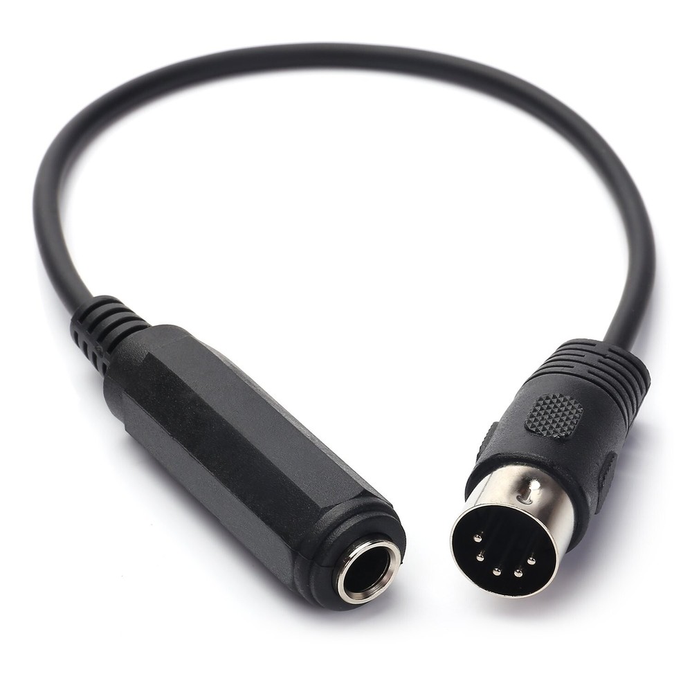 6.35mm Female 1/4″ TRS to DIN 5 Pin MIDI Cable Adapter for Speaker,Amplifier NEW