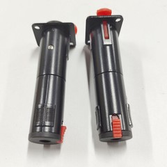 2/4/8x Black Solderless 1/4 TRS-TRS Female Locking Jacks Plug For D Pedalboard