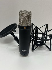 RODE NT1/P48 Condenser Microphone Mic Kit w/ Shock Mount & Pop Filter – Clean