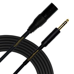 Castline Gold XLR Male to 1/4″ TRS Patch Cable Mogami Neglex 2549