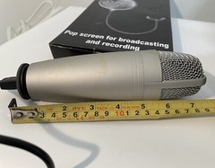 Samson C01U Pro USB Large Diaphragm Studio Condenser Microphone Mic & Pop Filter
