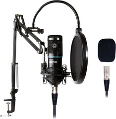 PodPak Podcast Equipment Bundle with XLR Condenser Microphone, Articulating S…