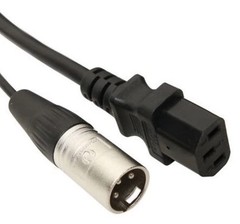 Elite Core PA50 50′ Powered Speaker Cable Cord – Balanced Neutrik XLR + AC Plug