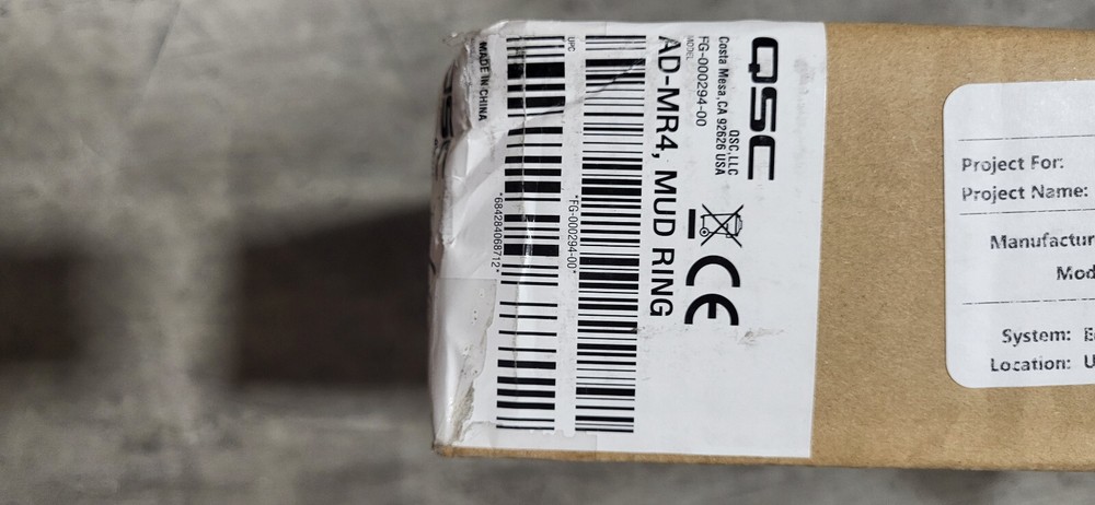 QSC AD-MR4 Flanged mud ring for AD-C4T, 6pk.