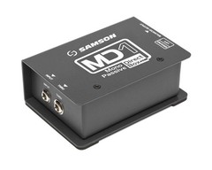 Samson S-Max MD1 Passive Mono Direct DI Box,18Hz40kHz, 0dB/-15dB