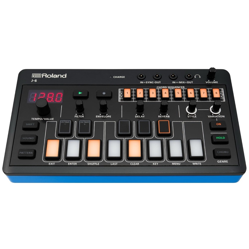 Roland Aira J-6 Compact Chord Synthesizer – Black