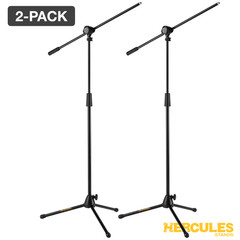 2-PACK HERCULES Stage Series 2-in-1 Tripod Microphone Boom Stand – MS432B