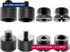 8 Pack Mic Stand Adapter 5/8 Female to 3/8 Male and 3/8 Female to 5/8 Male, 5/8