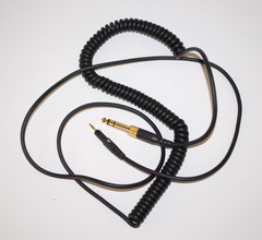 Audio Technica Cables – 1/4″ Audio Jack Adapter – 2.5mm to 3.5mm Male Coiled