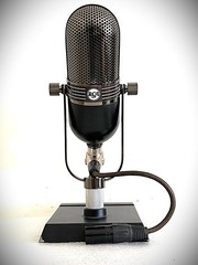 Customized MXL in the style of RCA 77 Ribbon Microphone, w/stand , cable case