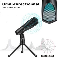 Gaming Microphone USB Computer Microphone for PC Mac PS4/5 Condenser Podcast RGB