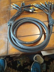 Proel. 8 Way 6.35mm (1/4″) Mono Jack Plug to Plug Loom, Patch Cable 10ft. Black