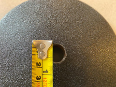 Desktop Threaded Cast Iron Microphone Stand 6 Inch Wide Base 2lbs