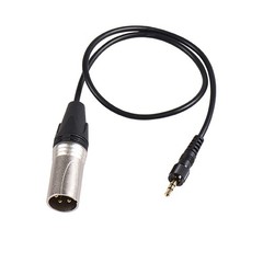 Locking 3.5mm XLR Cable Compatible with Saramonic BOYA Comica, Black