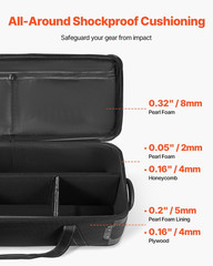 Studio Equipment Trolley Case, 46.46 X 14.57 X 11.81 in / 118 X 37 X 30 Cm, Roll