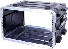 Stackable 6U Rack Case, Standard 19.25” Depth, Polyethylene Hard-Shell Construct