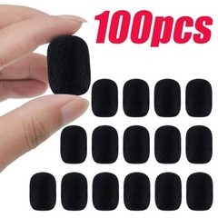 5-200PCs microphone windscreen sponge cover headset mic foam cover protective