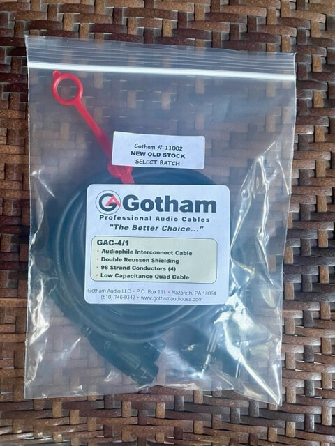 Gotham GAC-4/1 Interconnect Cable Assembly- 1 Meter PAIR