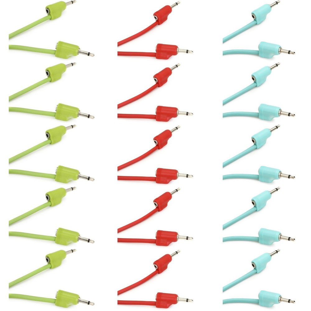 Tiptop Audio Stackcable Eurorack Patch Cable Assorted Sizes – 15 Pack