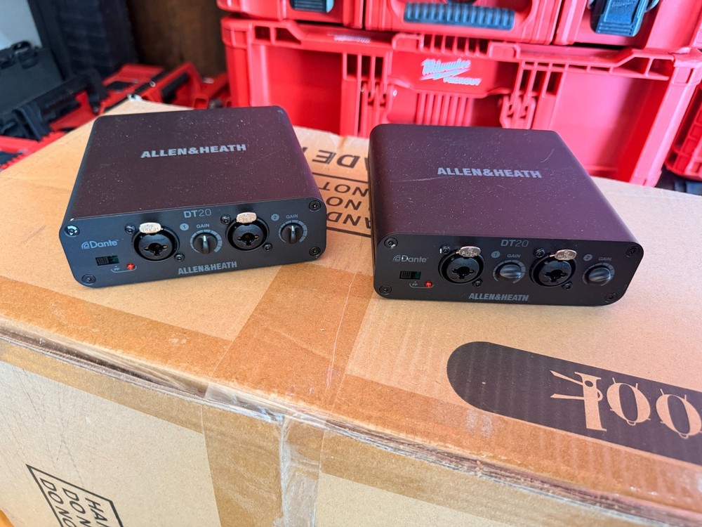 Allen & Heath DT20 Dante Audio Interface 2×2 Analog XLR PoE