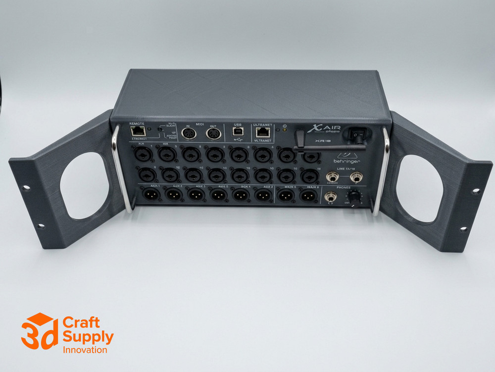 Recessed Rack Ears for Behringer Mixers XR16 XR18 SD18 Midas MR16 MR18 19″ Rack