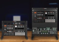Gator Angled Metal Desktop Rack Stand with Non-Slip Rubber Feet; 12U Rack Space