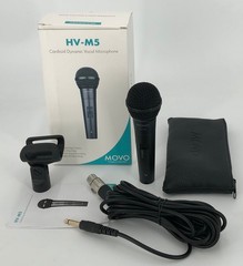 Movo HV-M5 Dynamic Cardioid Vocal Microphone for Stage, Singing and Recording
