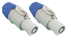 2 ProCraft PC-TSC044 AC Cable End Power Out Gray 20Amp Mates w/ Neutrik Powercon