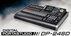 NEW TASCAM DP-24SD 24-Track Digital Portastudio Multi-Track Audio Recorder