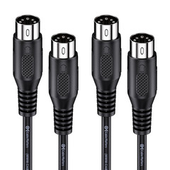 Cable Matters 2-Pack 5 Pin DIN MIDI Cable, 5 Pin MIDI Cable – 10 Feet
